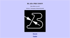 Desktop Screenshot of blaha-precision.com